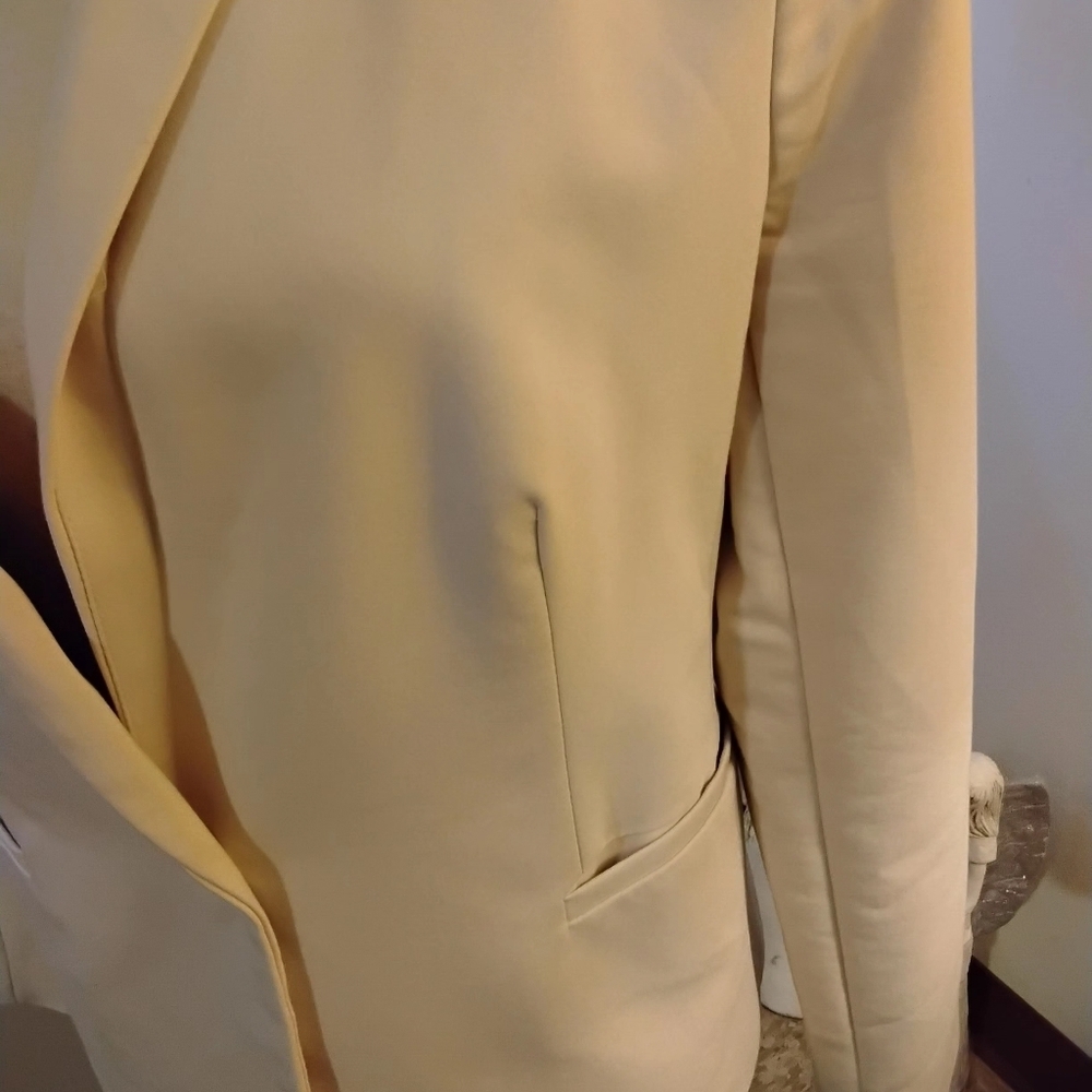 Philosophy Cream Single-Button Blazer - Picture 13 of 13